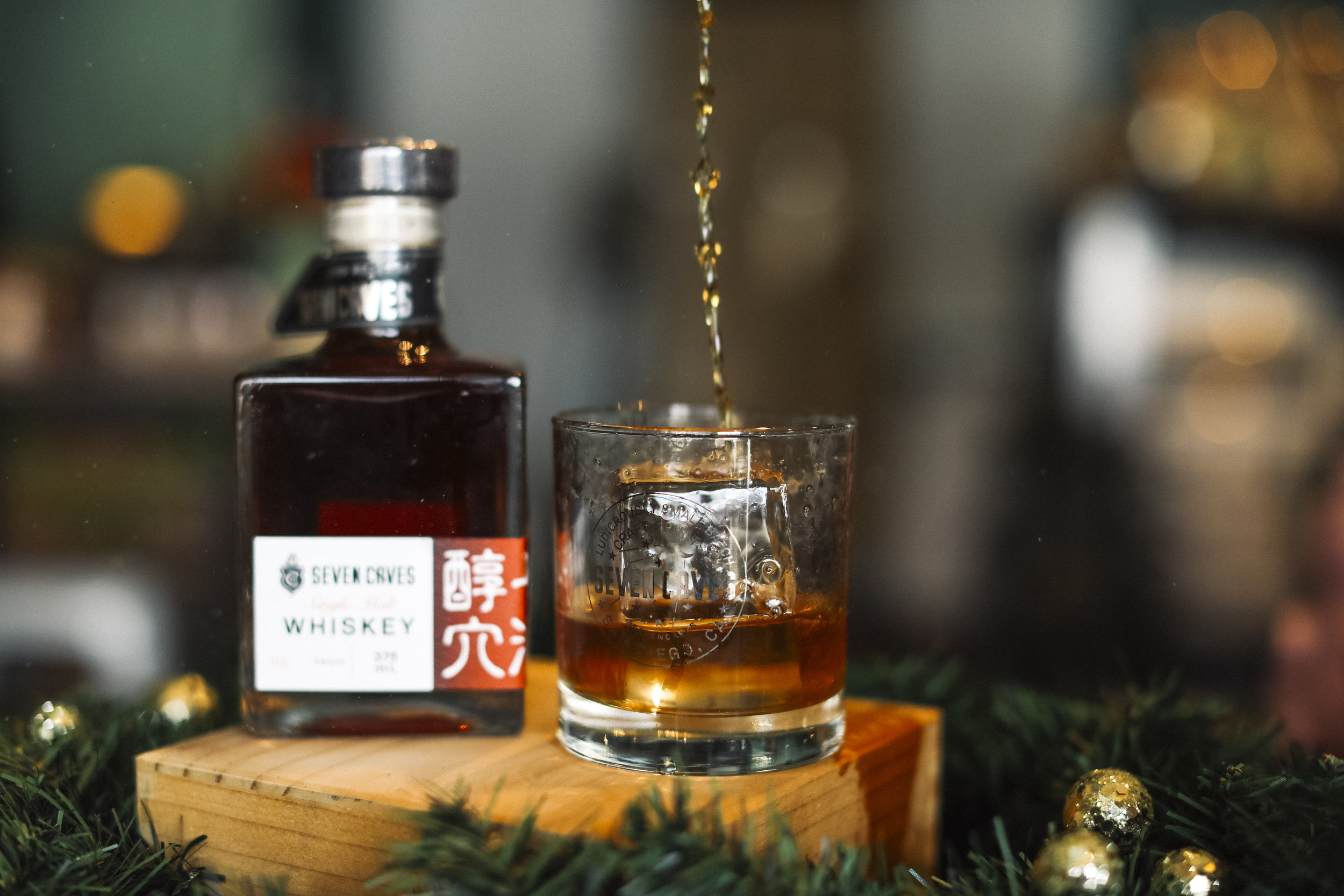 A bottle of limited release Japanese single malt whiskey by Seven Caves Distillery San Diego | Order online