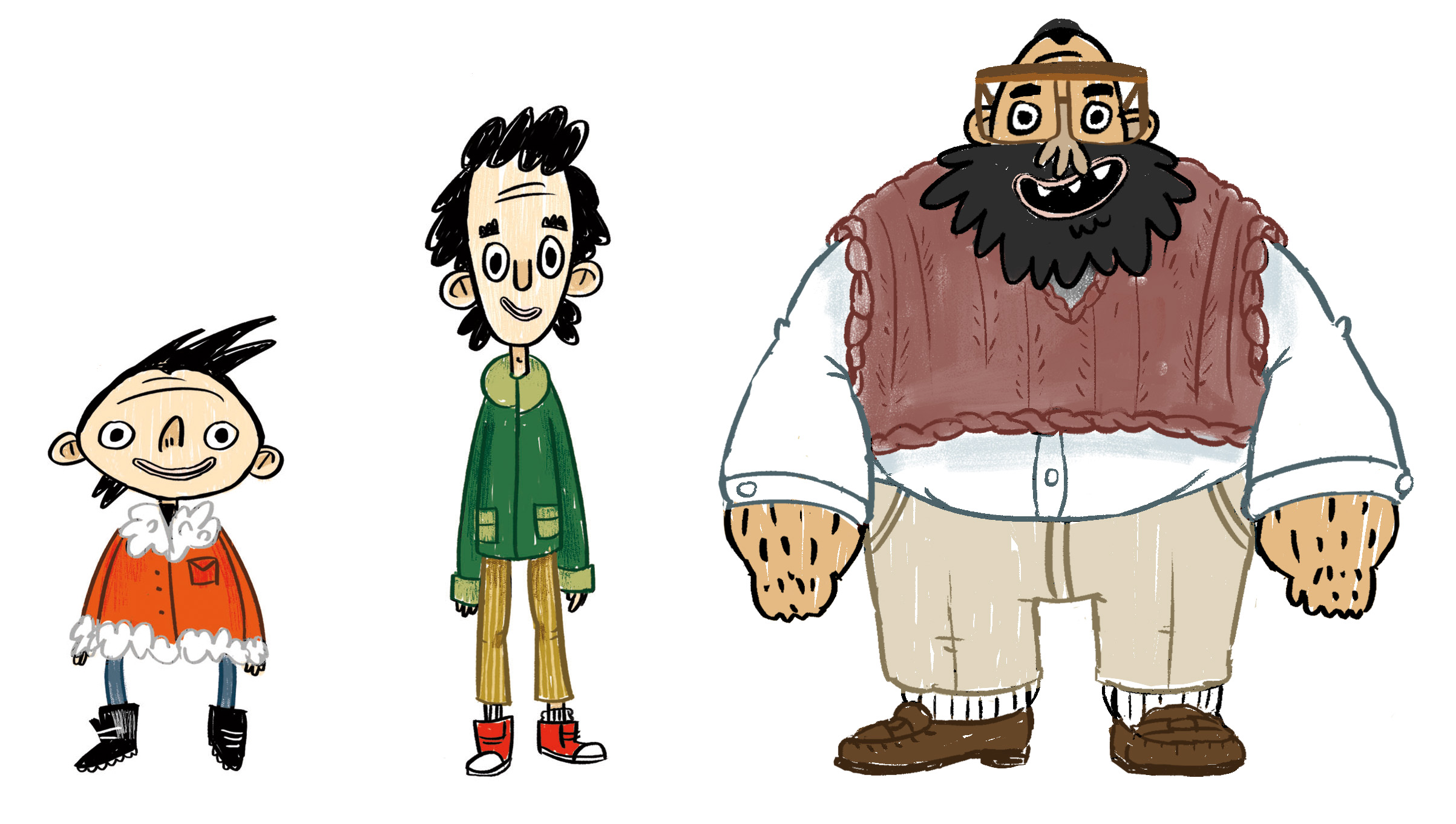 Two brothers and their papa