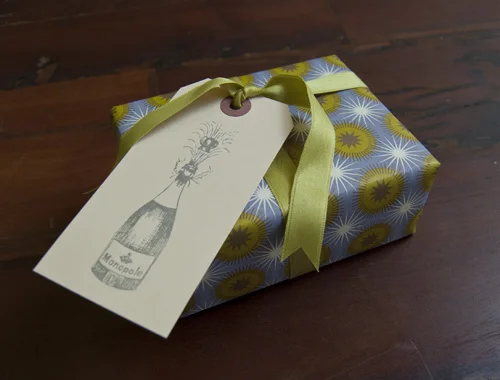 champagne bottle gift