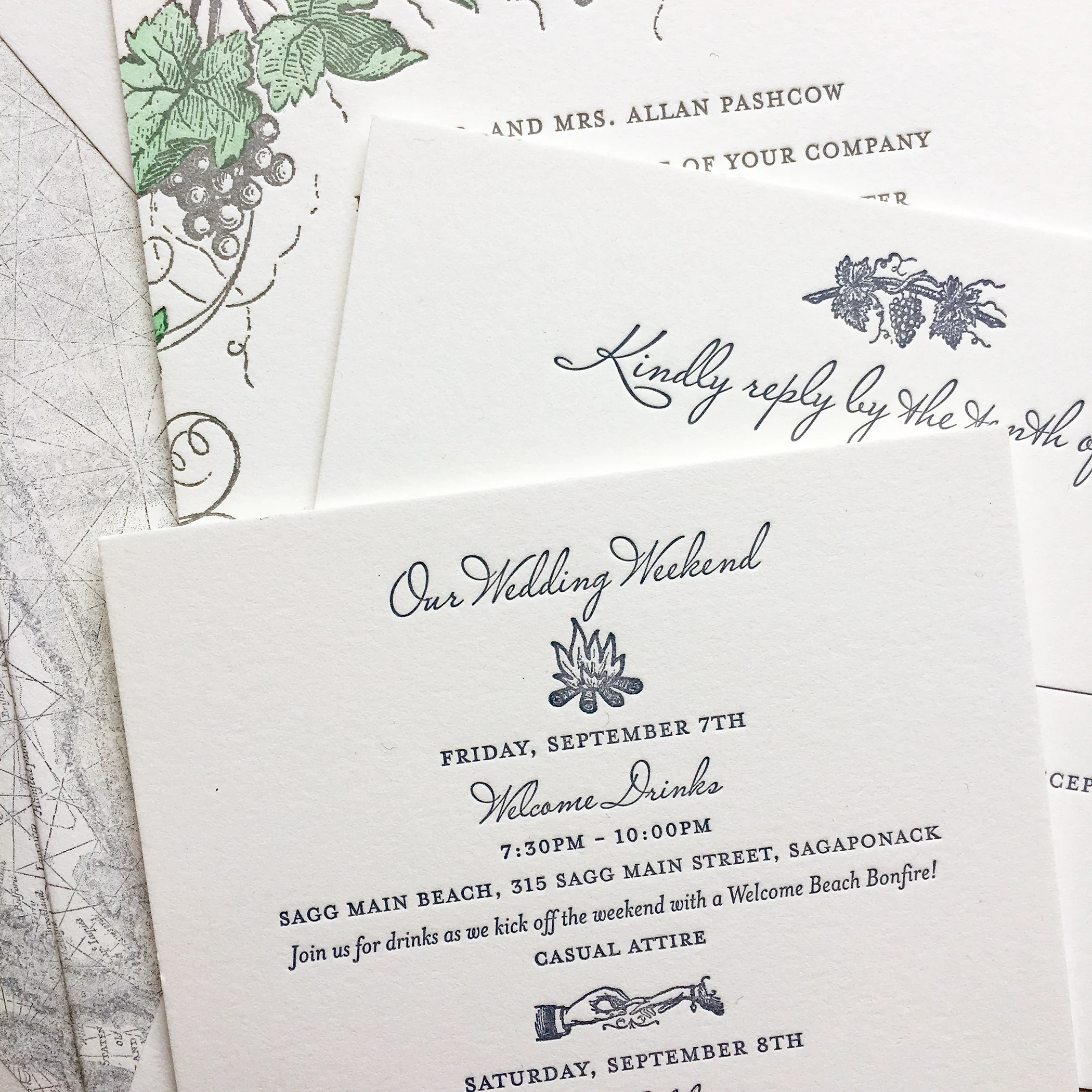 Informal Beach Wedding Invitation Wording