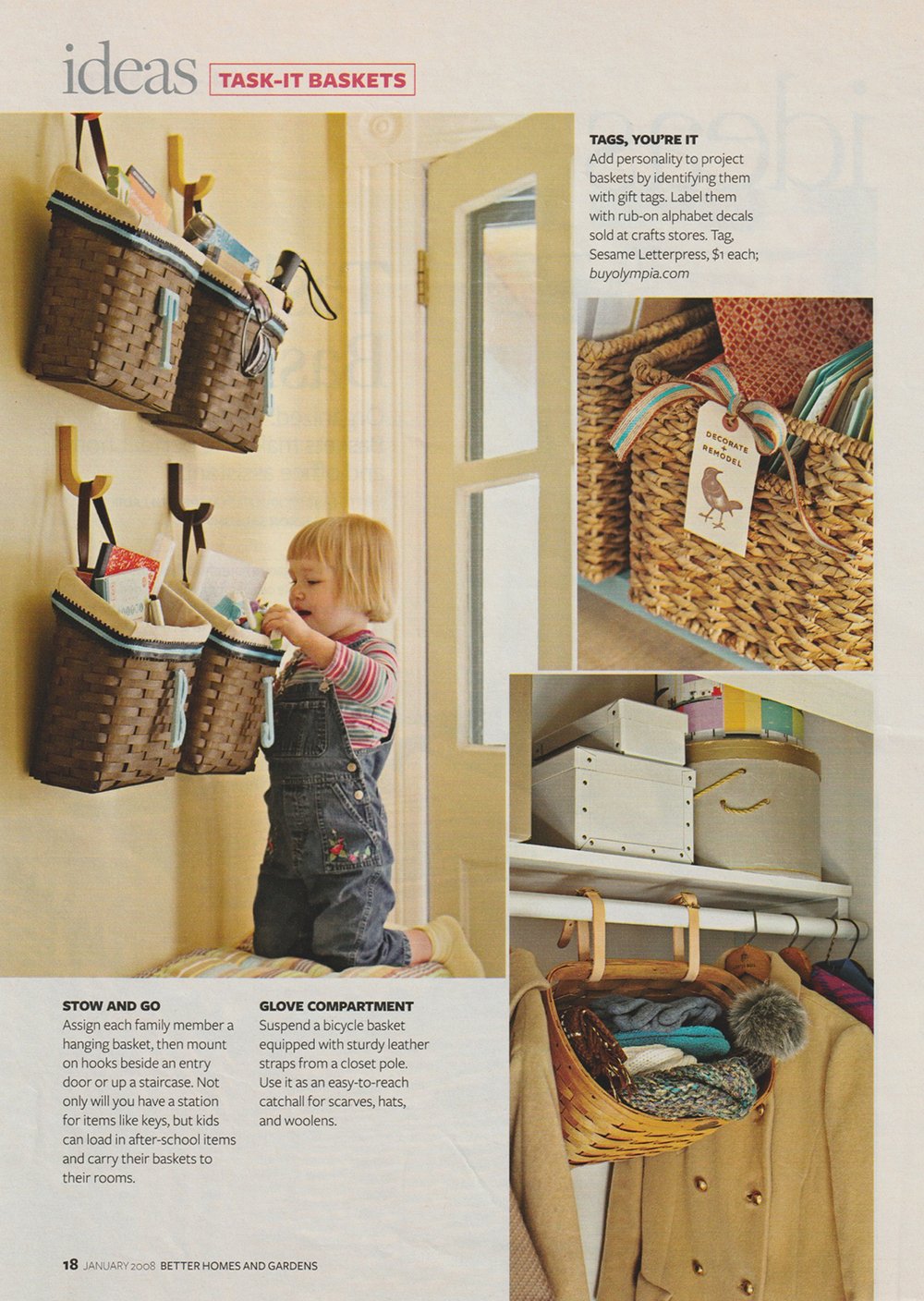 Better Homes and Gardens - January 2008 — Sesame Letterpress + Design
