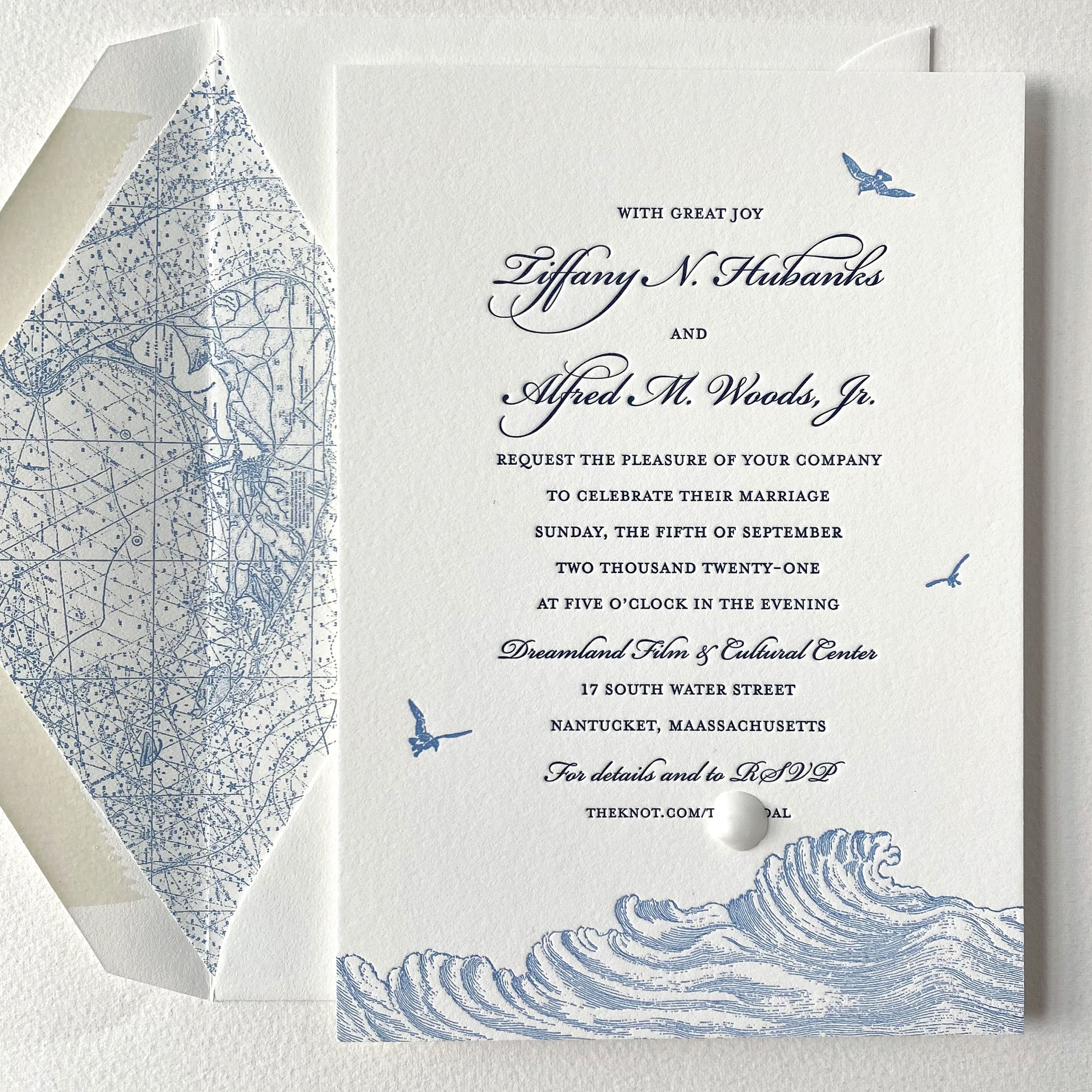 Evening Card Wedding Invitation Personalised Bookmark Save The Date 