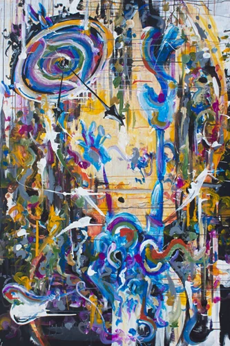 7.20.13 > Reaching > 48x72 inch Acrylic Painting on canvas > NOT AVAILABLE FOR PURCHASE