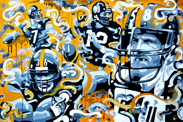 1.18.13 > Steel > 36x24 inch Acrylic Painting on canvas > NOT AVAILABLE FOR PURCHASE