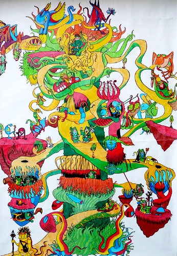 12.13.12 > Branches To The Future > Highschool Classics > 48x72 inch Colored Pencil Drawing on paper > NOT AVAILABLE FOR PURCHASE