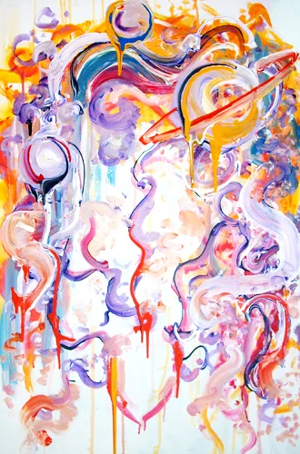 8.15.12 > Closer To The Universe > 24x36 inch Acrylic Painting on canvas. Live Painted 8.12.12. > NOT AVAILABLE FOR PURCHASE