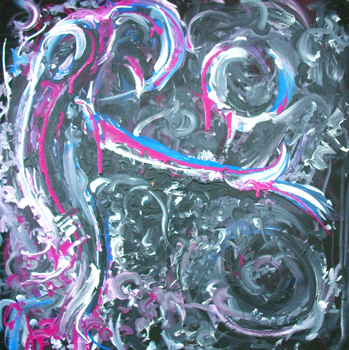 7.4.12 > Eternal Journal > 36x36 inch Acrylic Painting on canvas. Live Painted 7.4.12. > NOT AVAILABLE FOR PURCHASE 