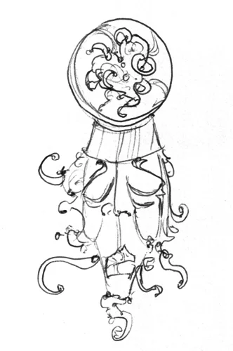 5.23.12 > He Wears A Hat > 8.5x11 inch Pen Drawing on paper > NOT AVAILABLE FOR PURCHASE