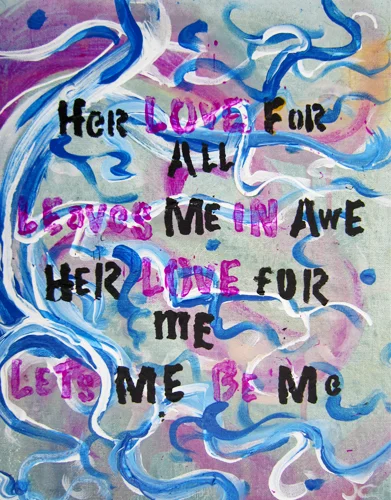 5.25.12 > Thank You > 11x14 inch Acrylic Painting on canvas > NOT AVAILABLE FOR PURCHASE
