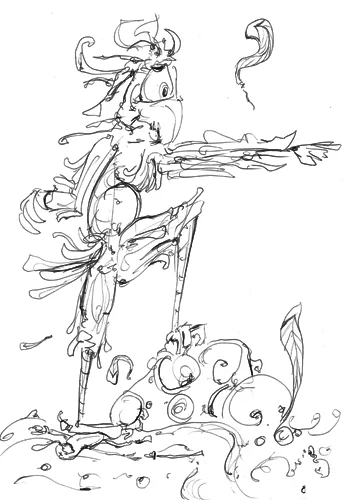 4.7.12 > Aint It Strange How We Perceive Ourselves? > 8.5x11 inch Pen Drawing on paper > NOT AVAILABLE FOR PURCHASE