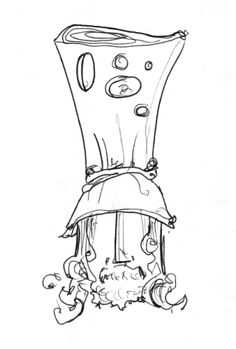 4.18.12 > Mister Swiss > 8.5x11 inch Pen Drawing on paper > NOT AVAILABLE FOR PURCHASE