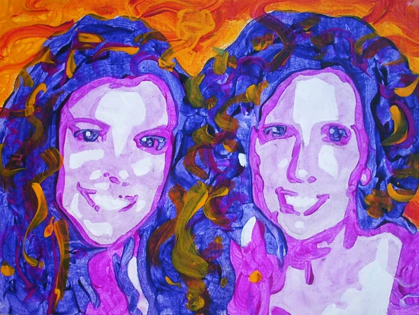 2.20.12 > For Sister > 14x11 inch Acrylic Painting on canvas > NOT AVAILABLE FOR PURCHASE