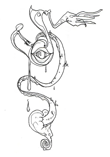2.28.12 > Music > 8.5x11 inch Pen Drawing on paper > NOT AVAILABLE FOR PURCHASE