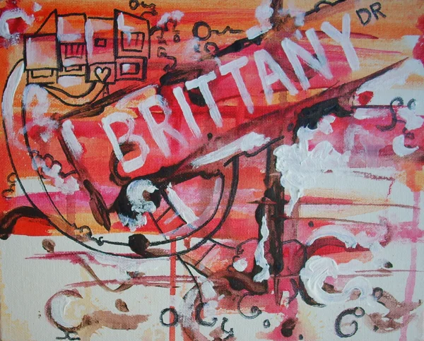 12.18.11 > Alive Alive On Brittany Drive > 12x9 inch Acrylic Painting on canvas > NOT AVAILABLE FOR PURCHASE