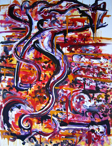 12.14.11 > For Love > 36x48 inch Acrylic Painting on canvas. Live Painted 12.7.11. > NOT AVAILABLE FOR PURCHASE