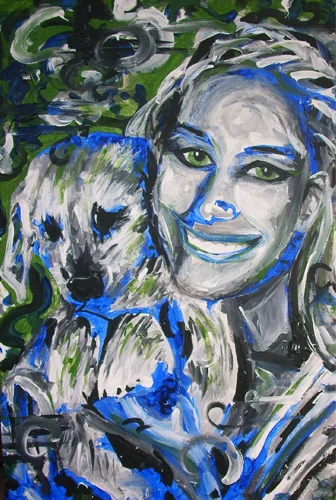 9.3.11 > Shine For Two > 24x36 inch Acrylic Painting on canvas > NOT AVAILABLE FOR PURCHASE