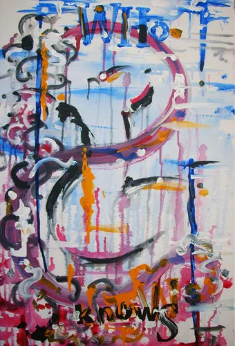 8.24.11 > Ya Know? > 24x36 inch Acrylic Painting on canvas. Live Painted 8.18.11. > NOT AVAILABLE FOR PURCHASE
