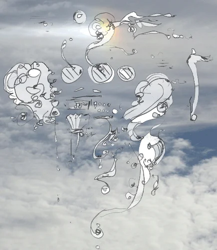 5.26.11 > Mind Curled In Clouds > Viaje De Amor > Graphic Design > NOT AVAILABLE FOR PURCHASE