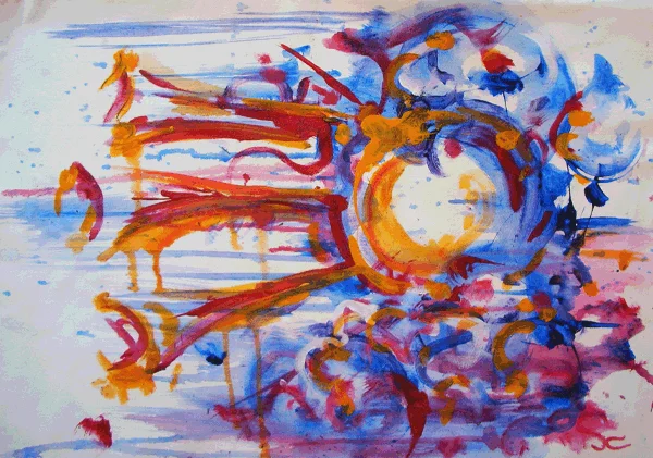 4.23.11 > Horns For Grassy Toes > 24x18 inch Acrylic Painting on canvas. Live Painted Wanee 2011. > NOT AVAILABLE FOR PURCHASE