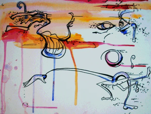 11.26.10 > Senses Full Of Reaching > 20x16 inch Acrylic Painting on canvas > NOT AVAILABLE FOR PURCHASE