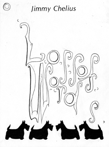 1.5.10 > Scotty Rockin > Pen Drawing on The Stationary > NOT AVAILABLE FOR PURCHASE