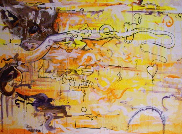 1.15.10 > Mantis > 48x36 inch Acrylic Painting on canvas > NOT AVAILABLE FOR PURCHASE