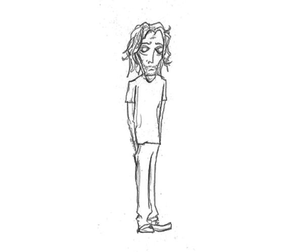 12.24.09 > Jude > 8.5x11 inch Pen Drawing on paper > NOT AVAILABLE FOR PURCHASE
