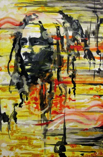 10.3.09 > Jah Light > 24x36 inch Acrylic Painting on canvas > NOT AVAILABLE FOR PURCHASE