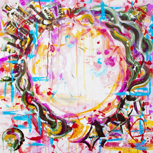 9.19.13 > Actual > 36x36 inch Acrylic Painting on wood > NOT AVAILABLE FOR PURCHASE