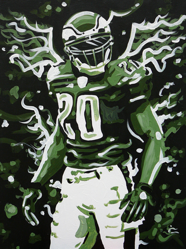 1.14.15 > Weapon X > 18x24 inch Acrylic Painting on canvas > NOT AVAILABLE FOR PURCHASE
