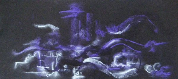 9.2.09 > Rolling Elsewhere > Pastel on paper > NOT AVAILABLE TO PURCHASE