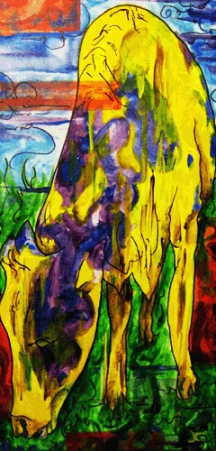9.19.09 > The Country > 12x24 inch Acrylic Painting on canvas > NOT AVAILABLE FOR PURCHASE