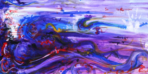 9.27.09 > Four Finger Weaving > 48x24 inch Acrylic Painting on canvas > NOT AVAILABLE FOR PURCHASE