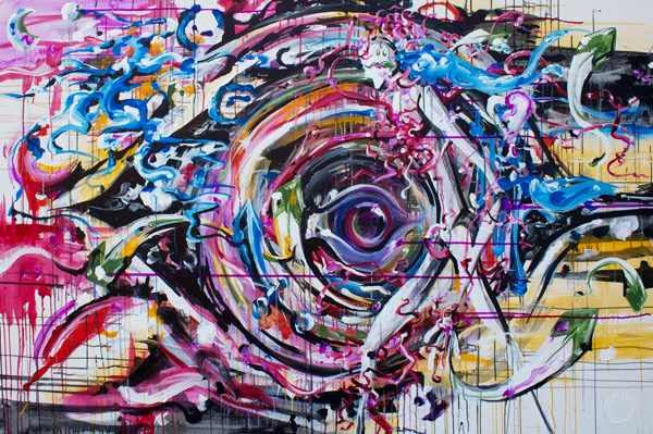 We Walk > 72x48 inch Acrylic Painting on canvas