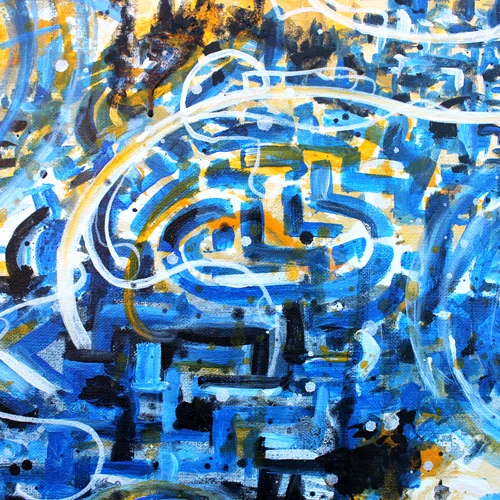 1.17.16 > The Walls In There > Acrylic Painting on canvas > NOT AVAILABLE FOR PURCHASE