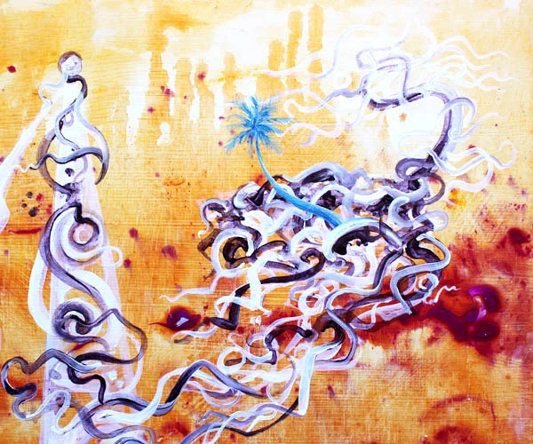 4.8.16 > Paradise Growing Up > Acrylic Painting on canvas > NOT AVAILABLE FOR PURCHASE