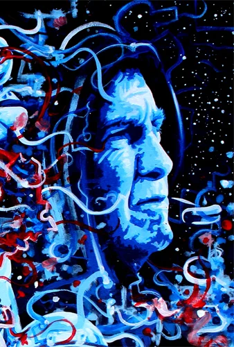 4.17.16 > Dark Side Light Side > Acrylic Painting on canvas > NOT AVAILABLE FOR PURCHASE