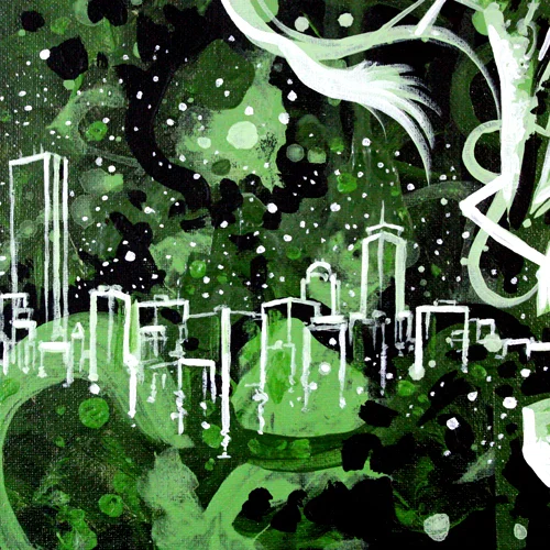 4.28.16 > City Lights > Acrylic Painting on canvas > NOT AVAILABLE FOR PURCHASE