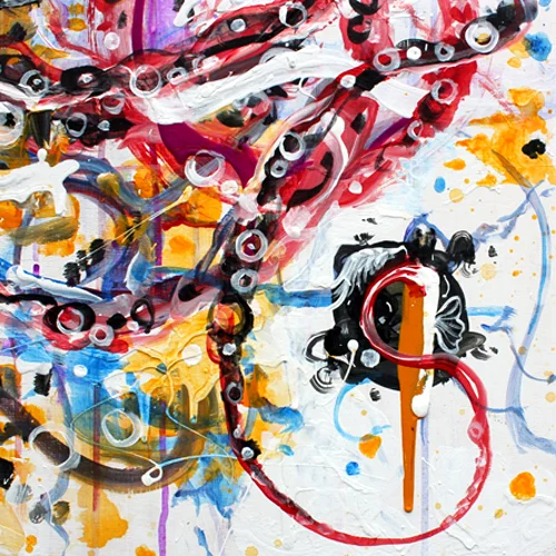 6.2.16 > Winged > Acrylic Painting > CLICK IMAGE TO PURCHASE