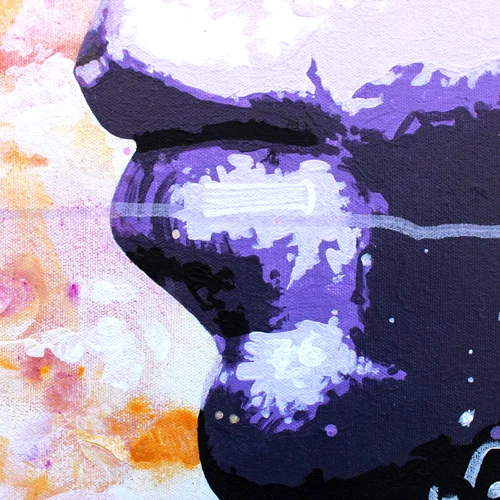9.20.16 > Kiss > Acrylic Painting > NOT AVAILABLE FOR PURCHASE