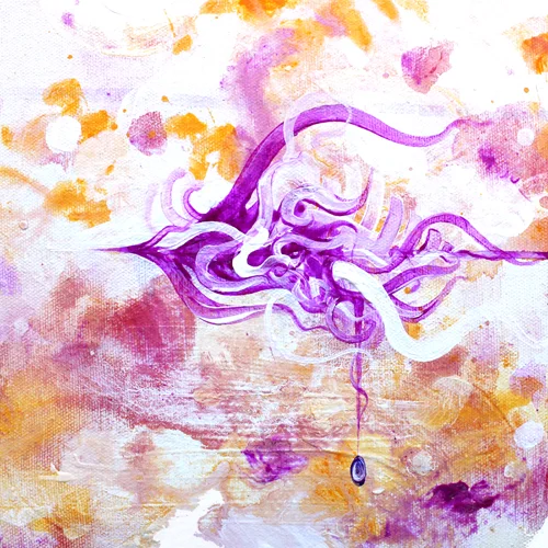 9.22.16 > A Soaring Amethyst > Acrylic Painting > NOT AVAILABLE FOR PURCHASE