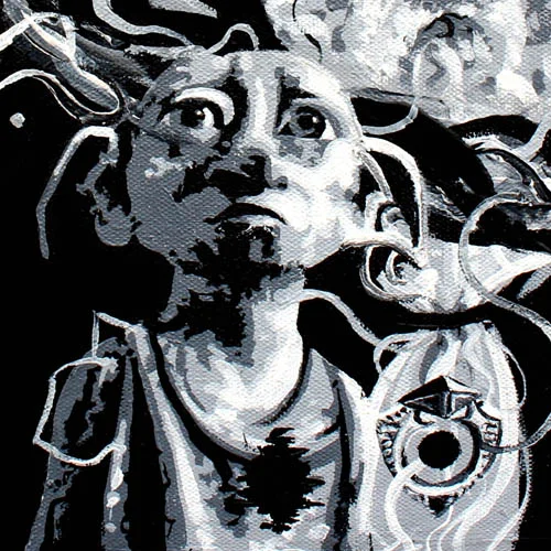 12.4.16 > Footprint > Acrylic Painting on canvas > NOT AVAILABLE FOR PURCHASE