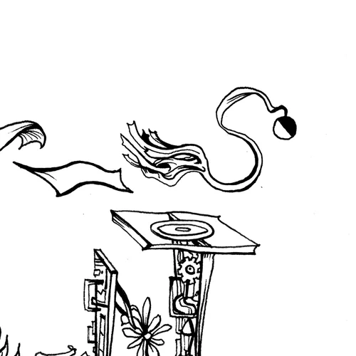 2.20.17 > First Quarter Last Quarter > Pen Drawing on paper > NOT AVAILABLE FOR PURCHASE