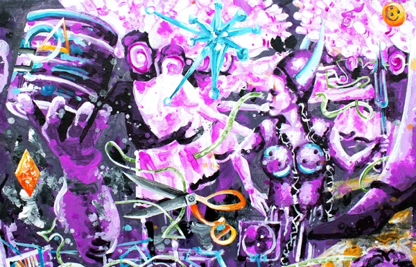 4.17.17 > Good Night, Sweet Prince > Acrylic Painting > NOT AVAILABLE FOR PURCHASE