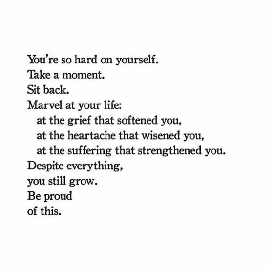 Sometimes you don’t give yourself enough credit