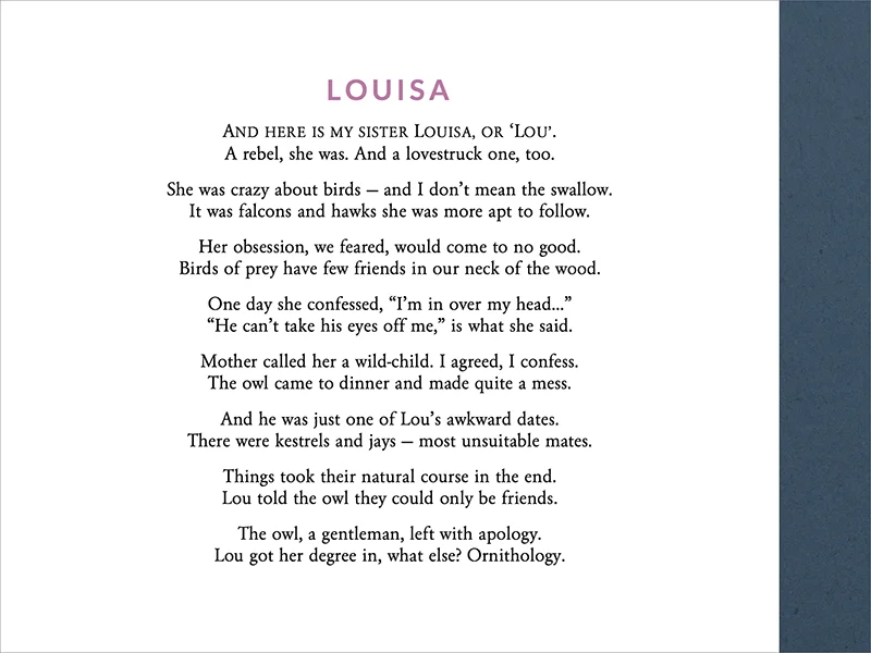 When you pinch and zoom in iBooks, the entire frame enlarges to fill the screen. The context of the text within the spread is lost.