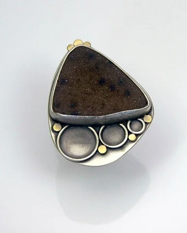 Leopard Druy Ring with 18k gold