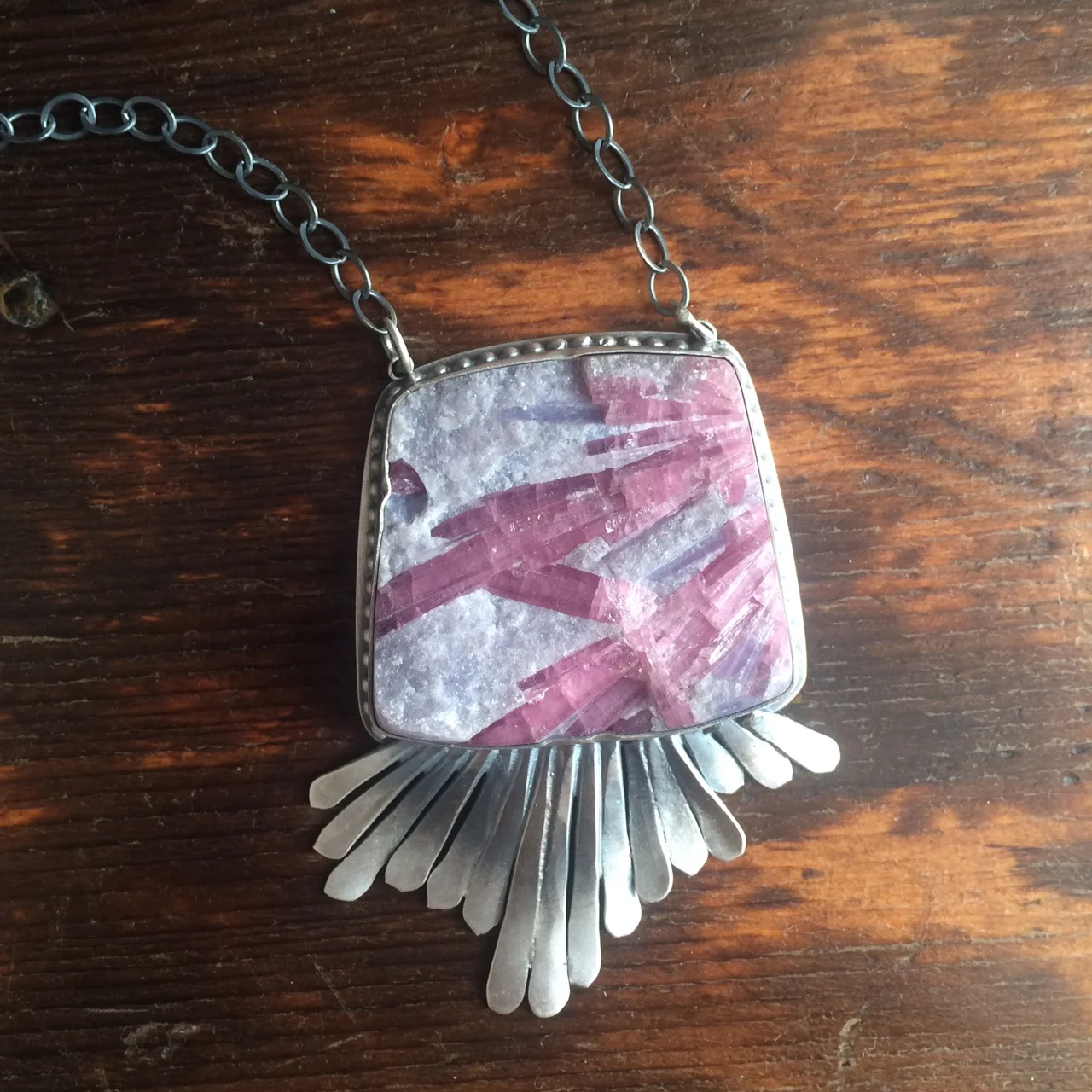 Pink Tourmaline in Rose Quartz