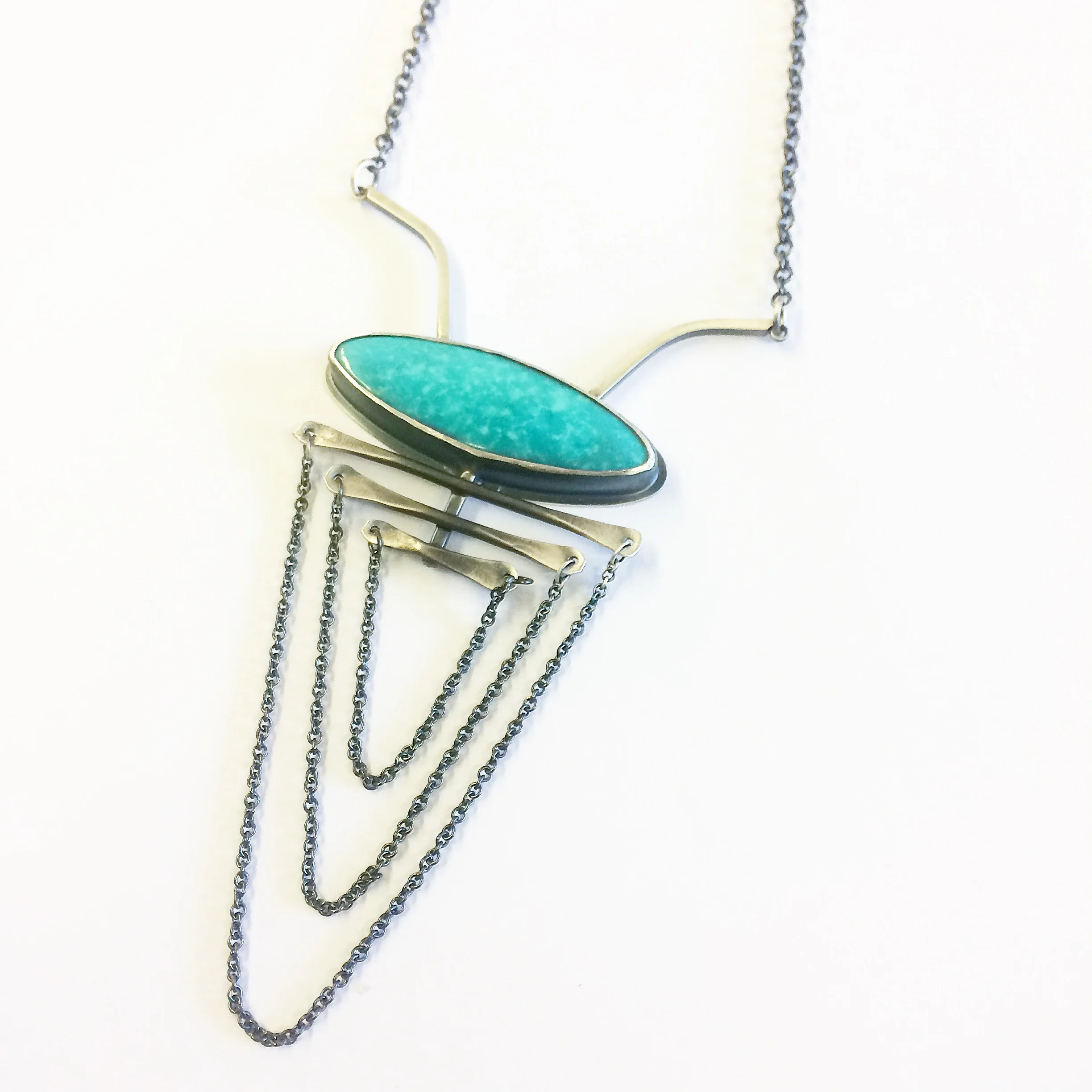 Fishtail Necklace with Turquoise 