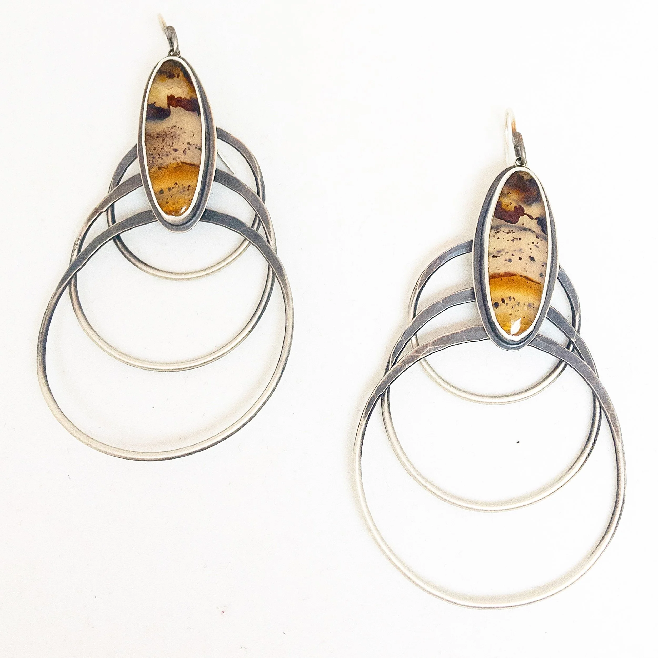 Montana Agate Ring Earrings